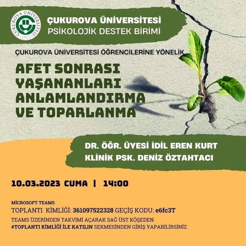 Çukurova Üniversitesi Psikolojik Destek Birimi